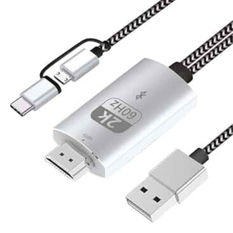 Cable MHL /HDTV 3 EN 1 V8 Tipo Bluetooth