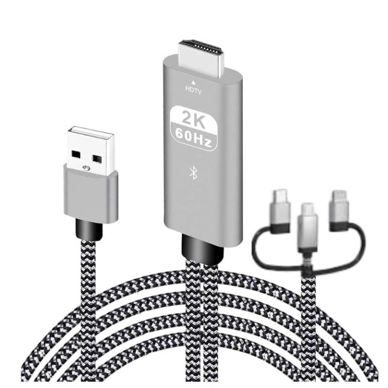 Cable MHL /HDTV 3 EN 1 V8 Tipo Bluetooth