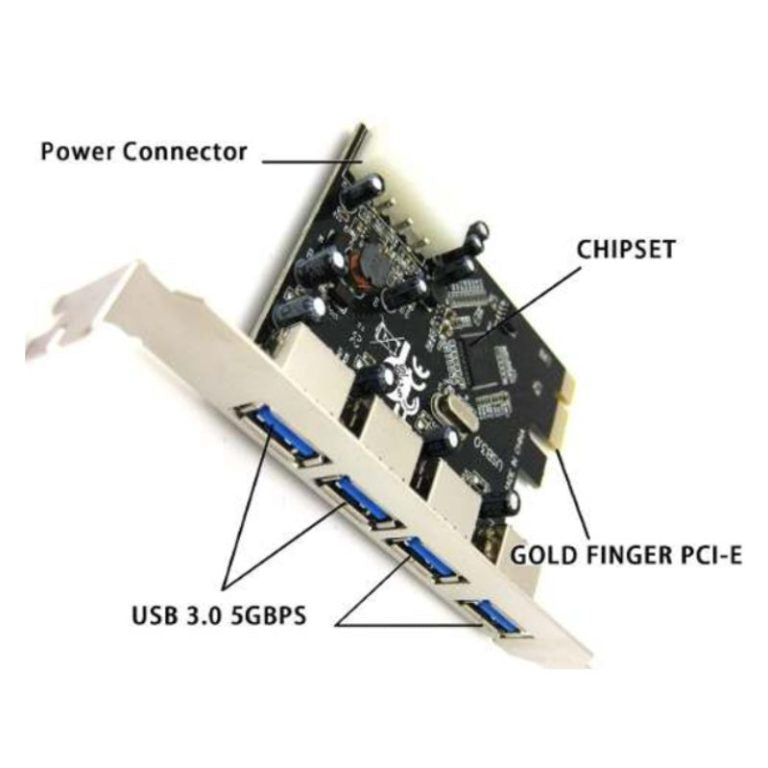 Tarjeta PCI express USB 3.0 4puertos