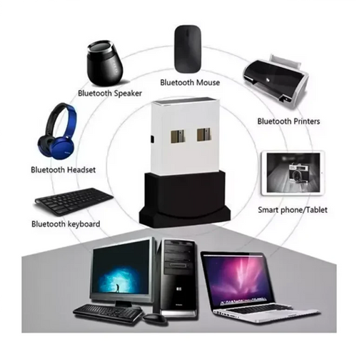 Adaptador Bluetooth USB CSR-4.0-Dongle -Negro