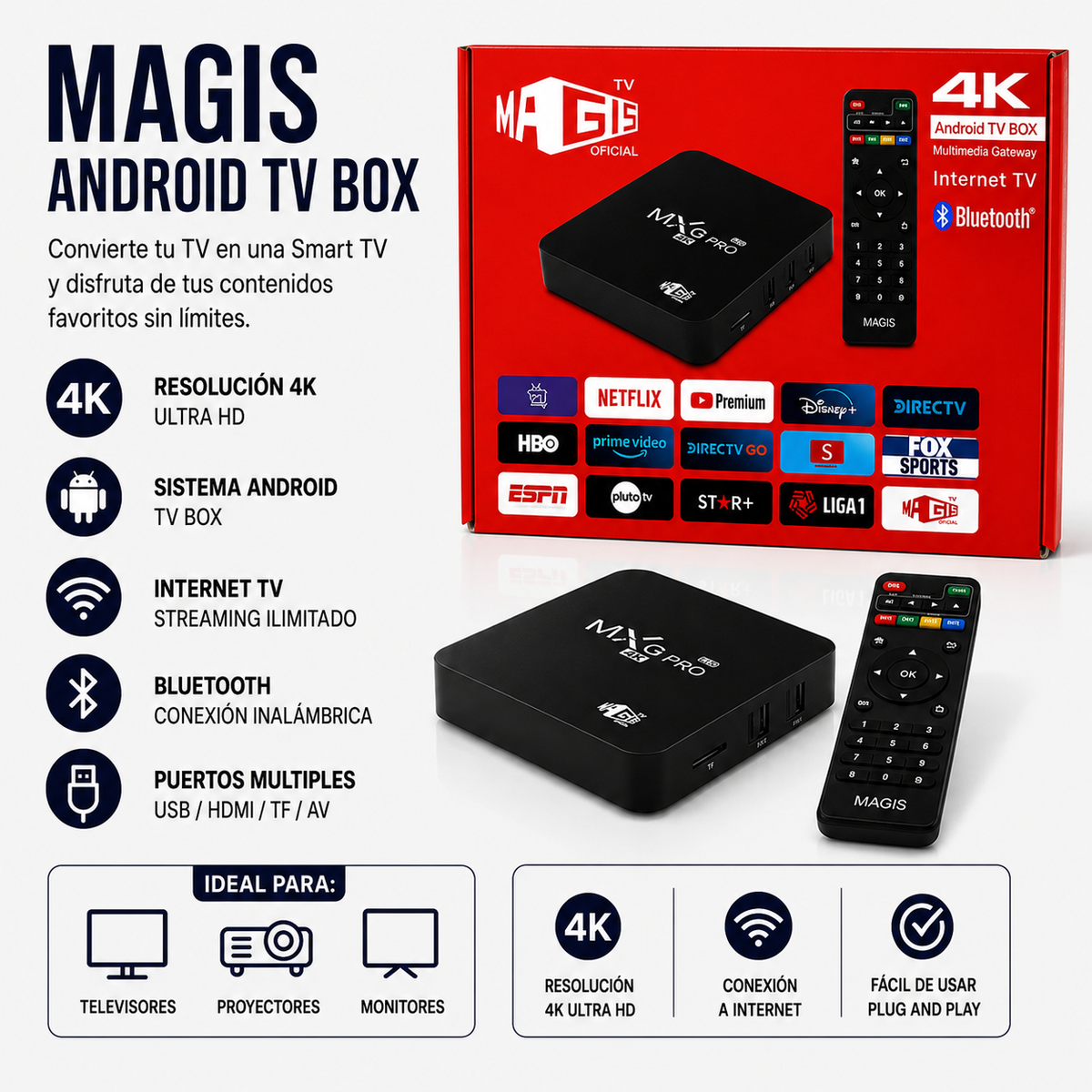SINTONIZADOR TV Box MXQ Pro Quard-core