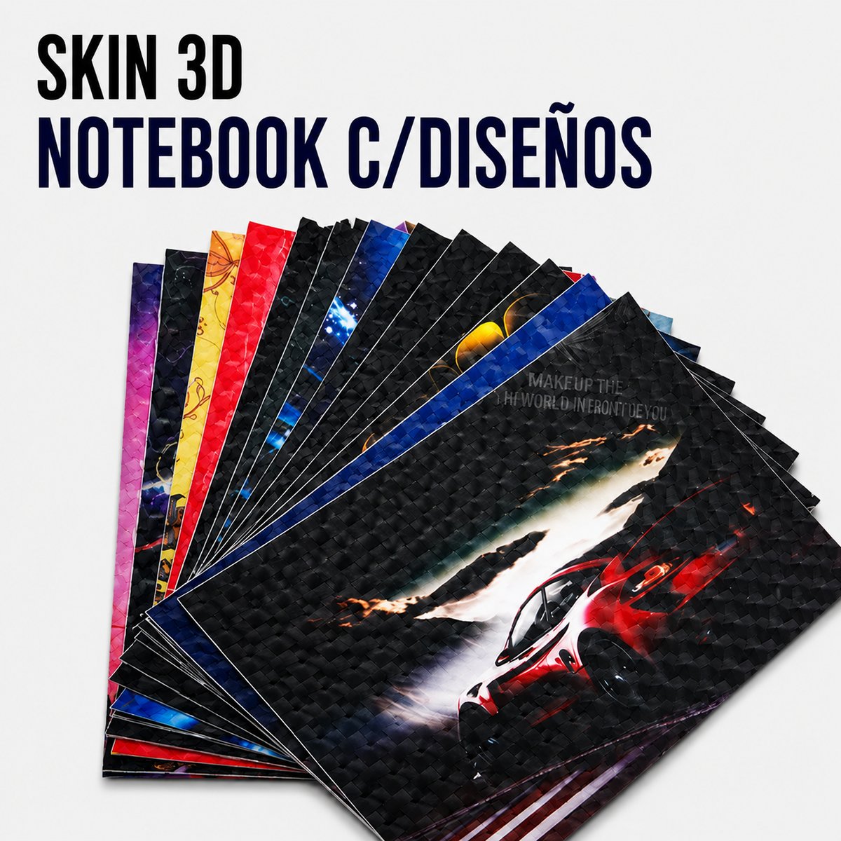 SKIN 3D PARA NOTEBOOK CON DISEÑOS