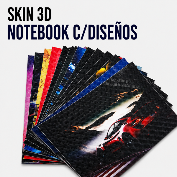 SKIN 3D PARA NOTEBOOK CON DISEÑOS