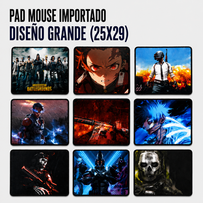Pad Mouse Importado Diseño Grande 25 × 29 cm