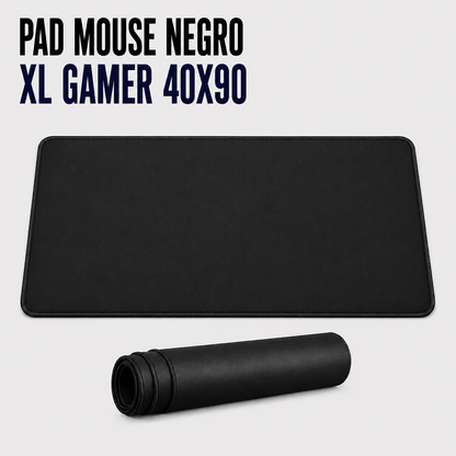 Pad Mouse Negro XL Gamer 40 × 90 cm