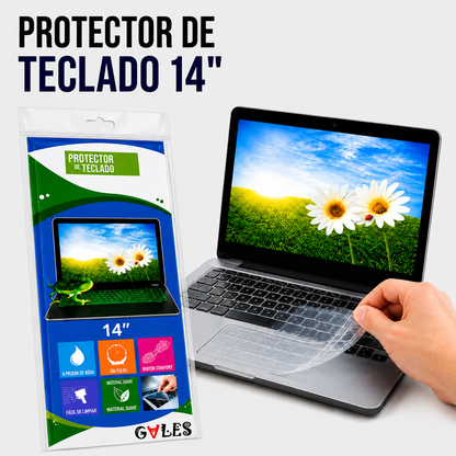 PROTECTOR DE TECLADO PARA LAPTOP 14 Pulgadas