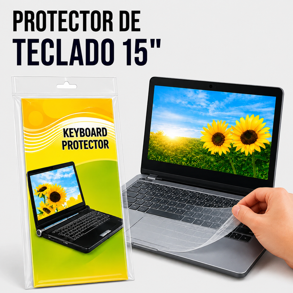 PROTECTOR DE TECLADOS PARA LAPTOPS 15 Pulgadas