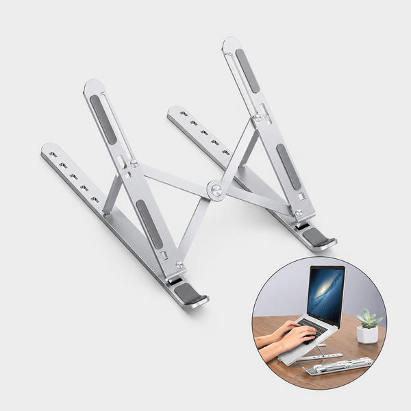 SOPORTE DE ALUMINIO P/LAPTOP 15.6 PULG.