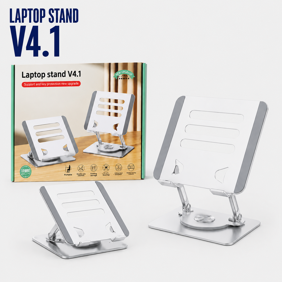 SOPORTE GIRATORIO V4.1 ALUMINIO 360 P/LAPTOP 11 - 15 PULG.