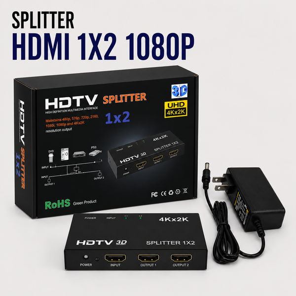 Splitter HDMI 1x2 Full HD 1080P