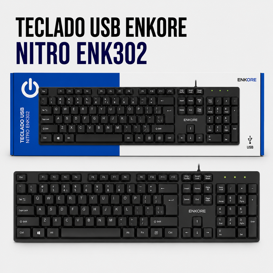 Teclado USB ENKORE Nitro ENK302