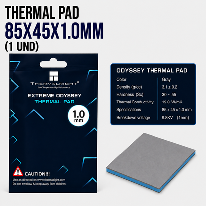 Thermal Pad 85 × 45 × 1.0 mm – Alta Conductividad Térmica