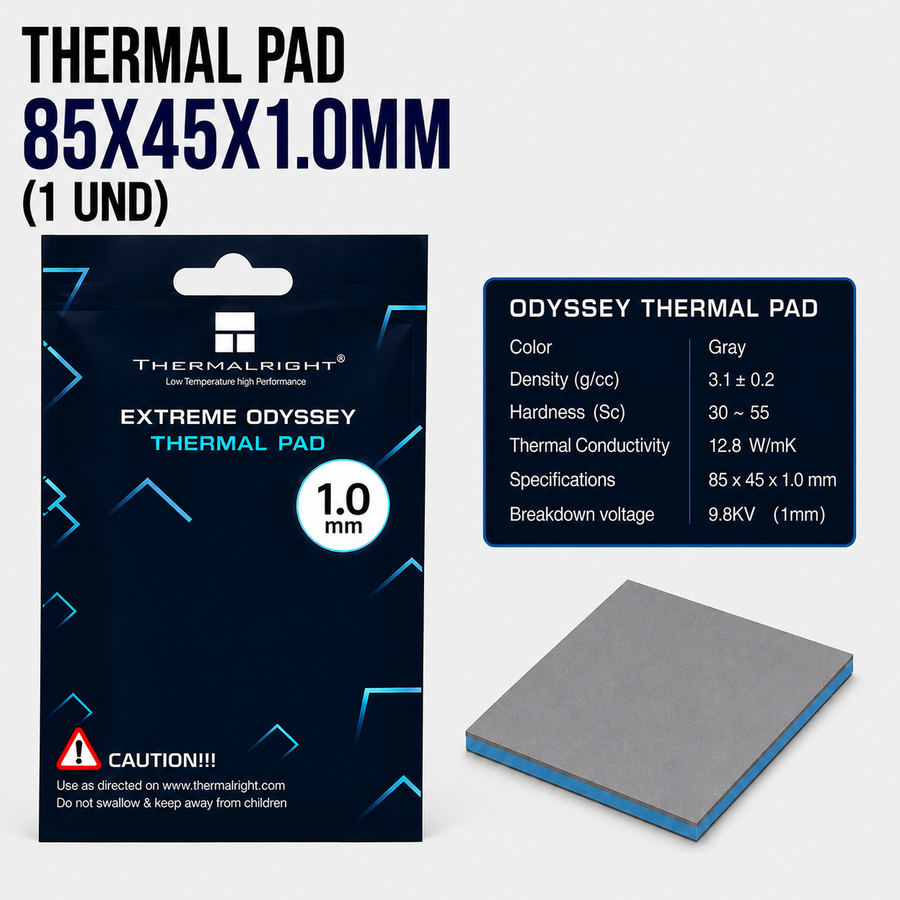 Thermal Pad 85 × 45 × 1.0 mm – Alta Conductividad Térmica