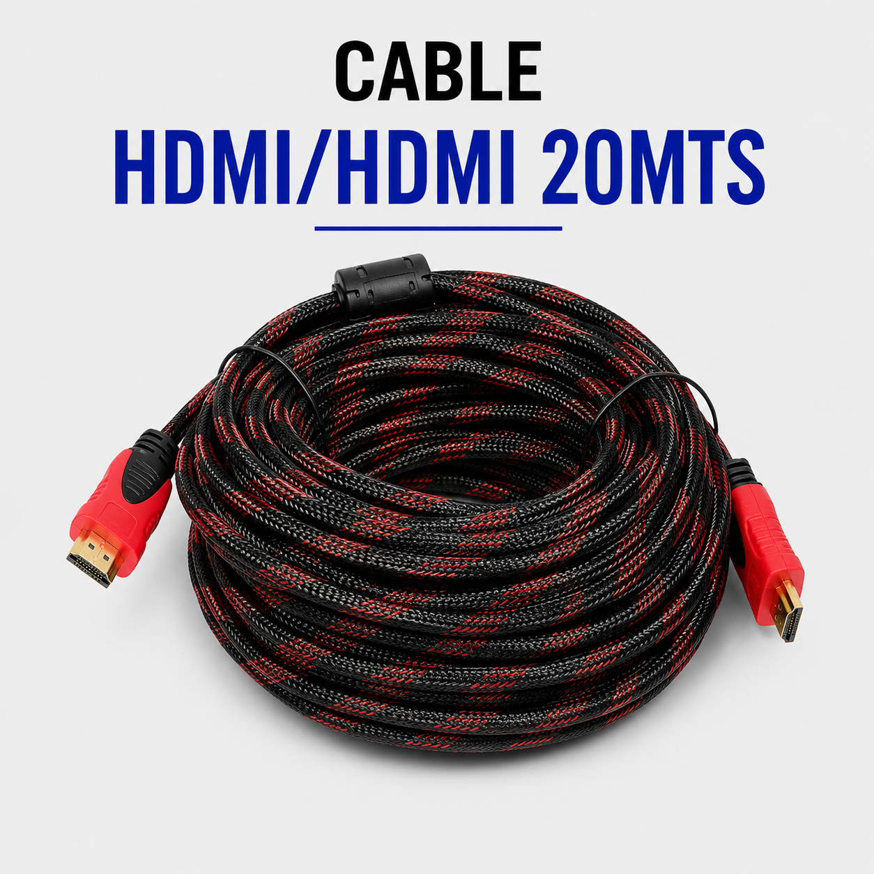 Cable HDMI a HDMI 20 Metros – Alta Velocidad para Audio y Video en Alta Definición