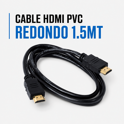 CABLE HDMI PVC REDONDO 1.5 METROS