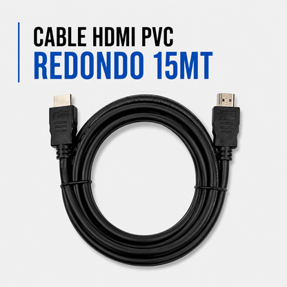 CABLE HDMI PVC REDONDO 15 METROS