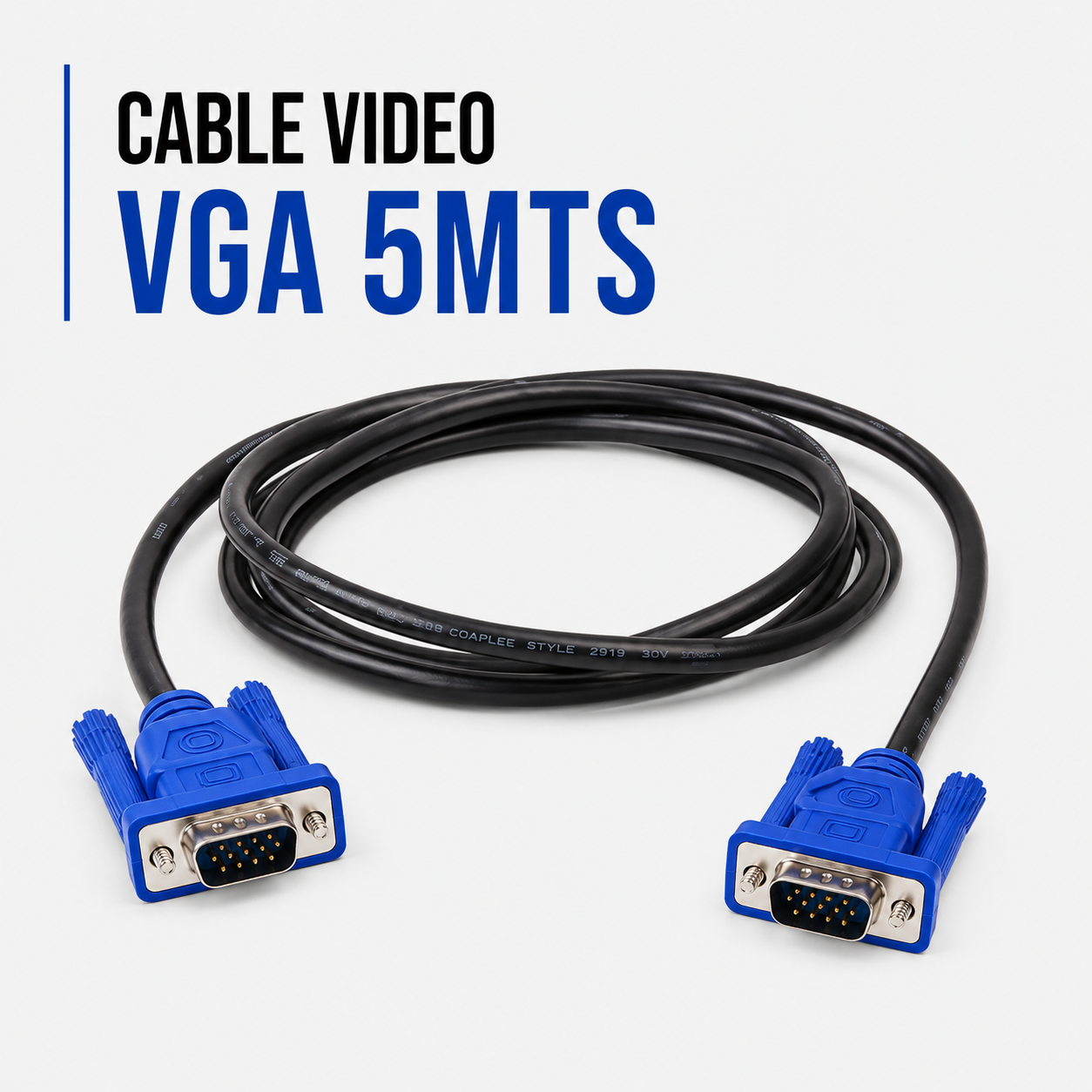 CABLE DE VIDEO VGA 5 Metros