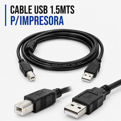 CABLE USB PARA IMPRESORA 1.5 Metros