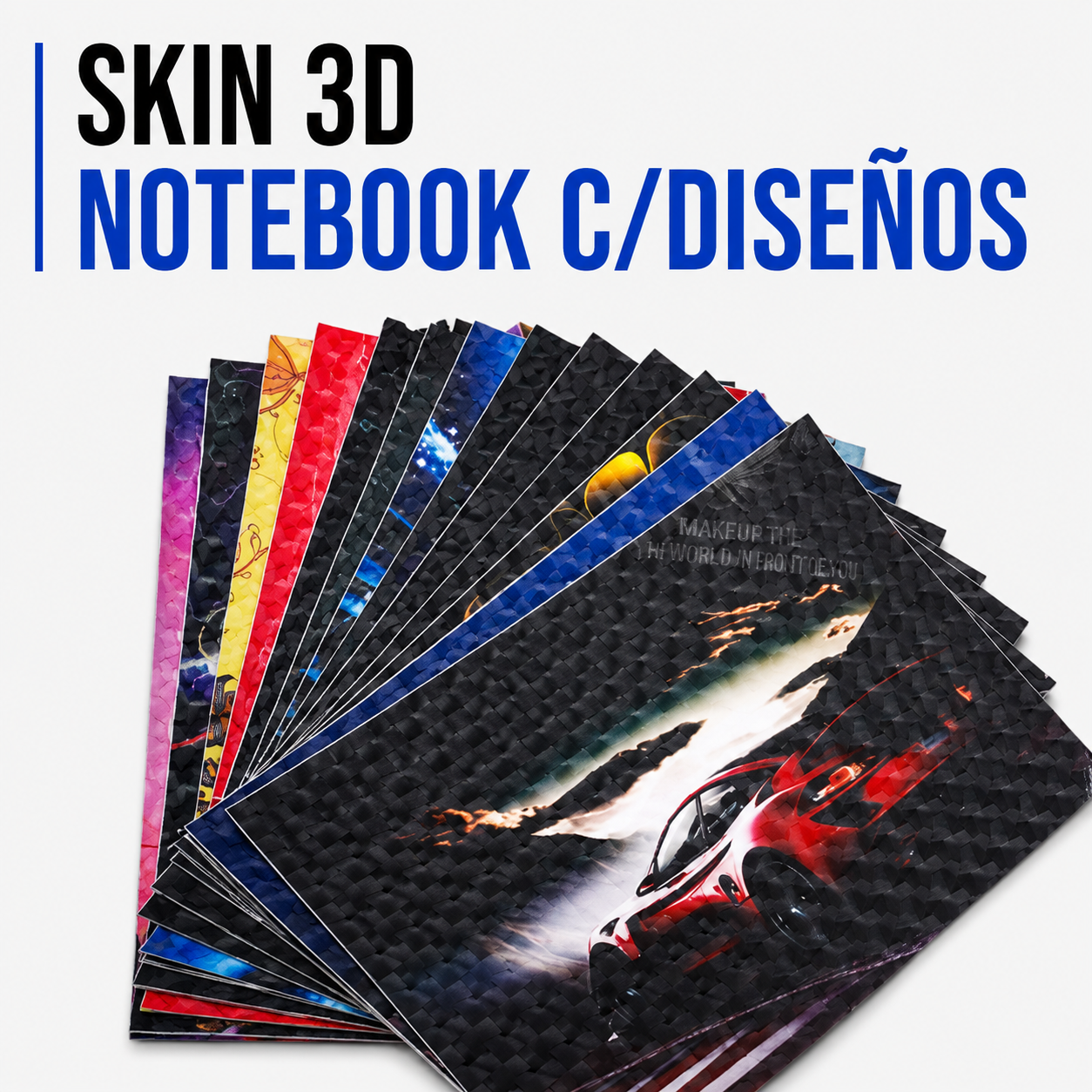 SKIN 3D PARA NOTEBOOK CON DISEÑOS