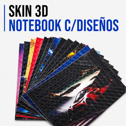 SKIN 3D PARA NOTEBOOK CON DISEÑOS