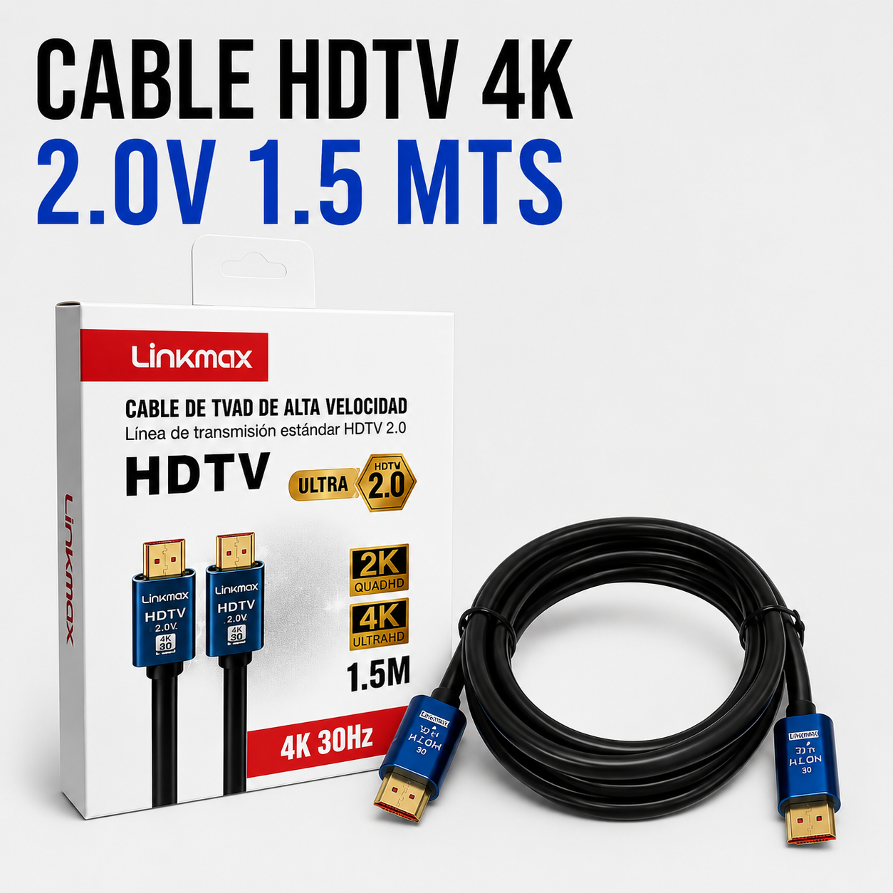 CABLE HDTV 4K HDMI 2.0V – 1.5 Metros