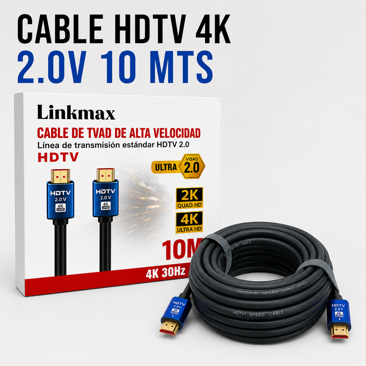 CABLE HDTV 4K HDMI 2.0V – 10 Metros