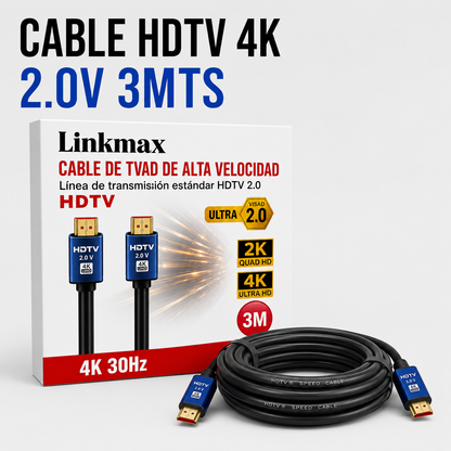 CABLES HDTV 4K HDMI 2.0V – 3 Metros