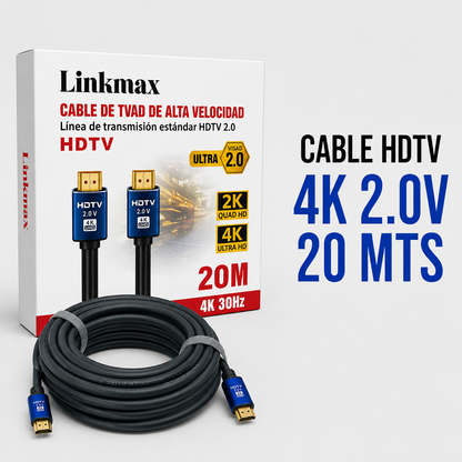 CABLE HDTV 4K HDMI 2.0V – 20 Metros