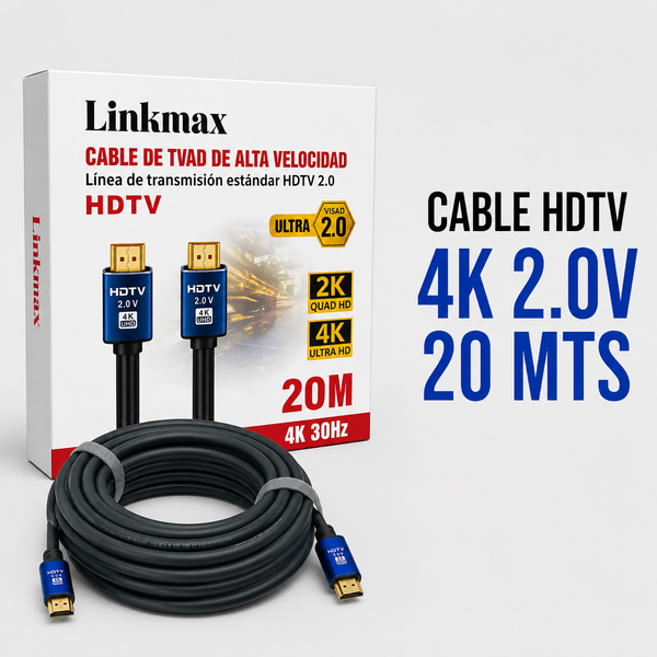 CABLE HDTV 4K HDMI 2.0V – 20 Metros