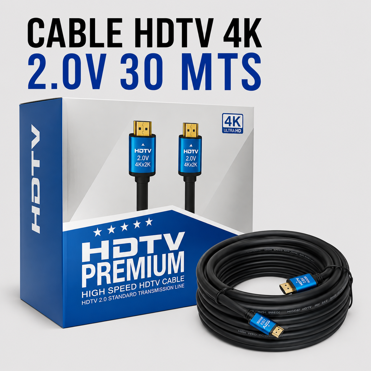 CABLE HDTV 4K HDMI 2.0V – 30 Metros
