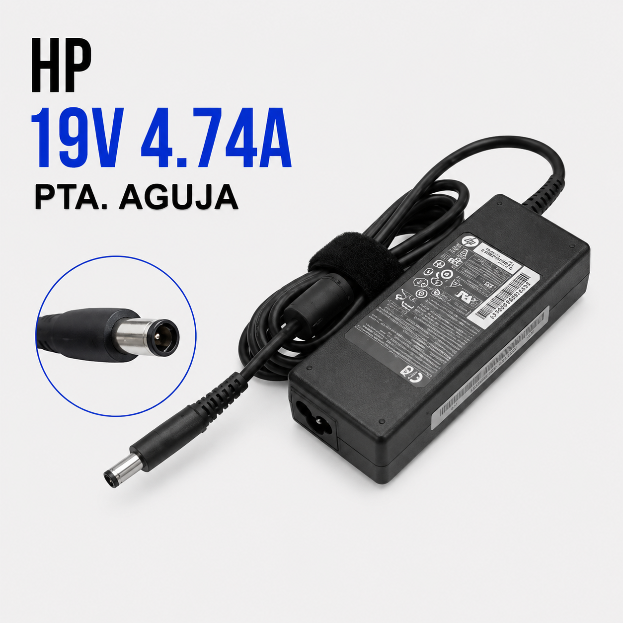 Cargador para Laptop HP 19V 4.74A – Punta Aguja