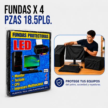 Fundas Protectoras para PC 4 Piezas – 18.5 Pulgadas