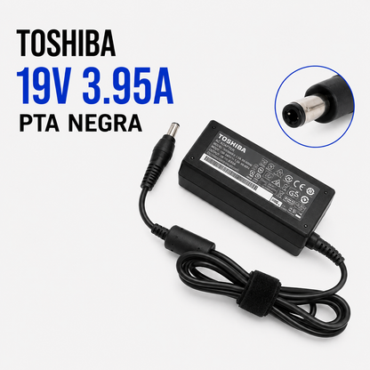 Cargador para Laptop Toshiba 19V 3.95A – Punta Negra