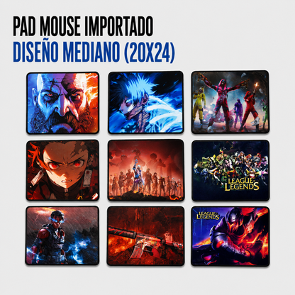 Pad Mouse Importado Diseño Mediano 20 × 24 cm