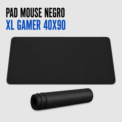 Pad Mouse Negro XL Gamer 40 × 90 cm