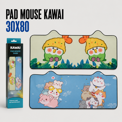 Pad Mouse Kawaii XL 30 × 80 cm – Diseños Variados