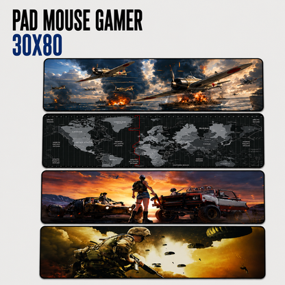 Pad Mouse Gamer XL 30 × 80 cm – Diseños Variados