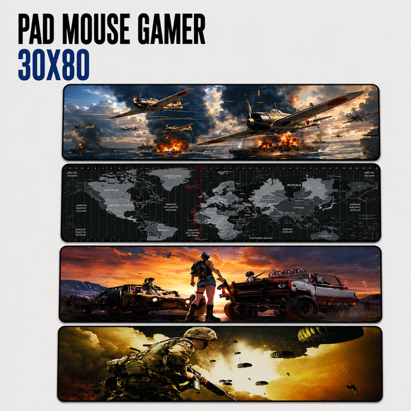 Pad Mouse Gamer XL 30 × 80 cm – Diseños Variados
