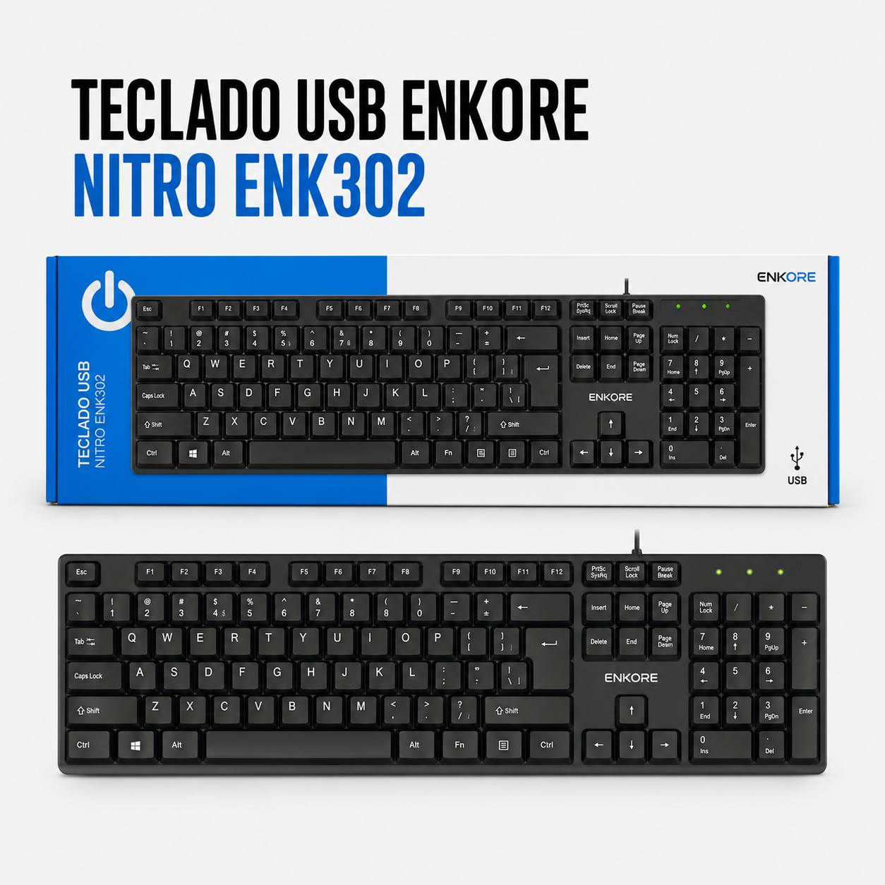 Teclado USB ENKORE Nitro ENK302