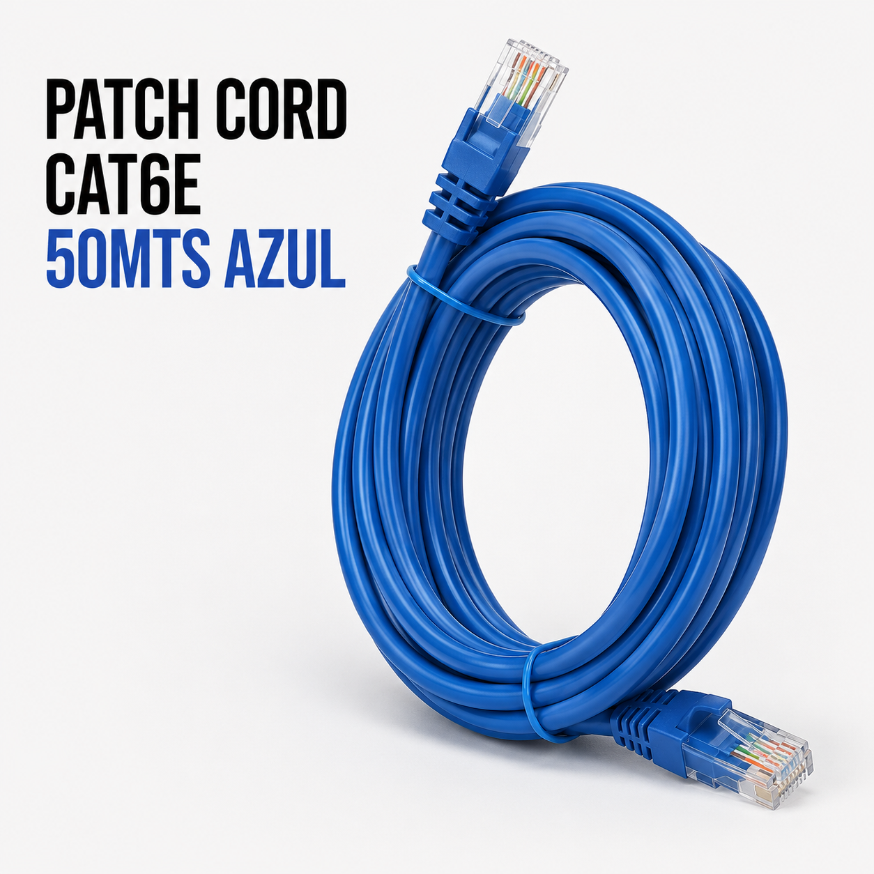 Cable Patch Cord CAT.6 50 Metros Azul