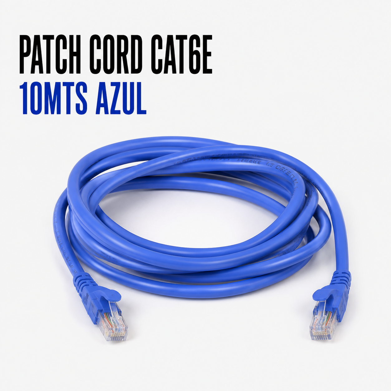 Cable Patch Cord CAT.6 10 Metros Azul