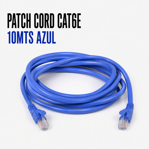 Cable Patch Cord CAT.6 10 Metros Azul
