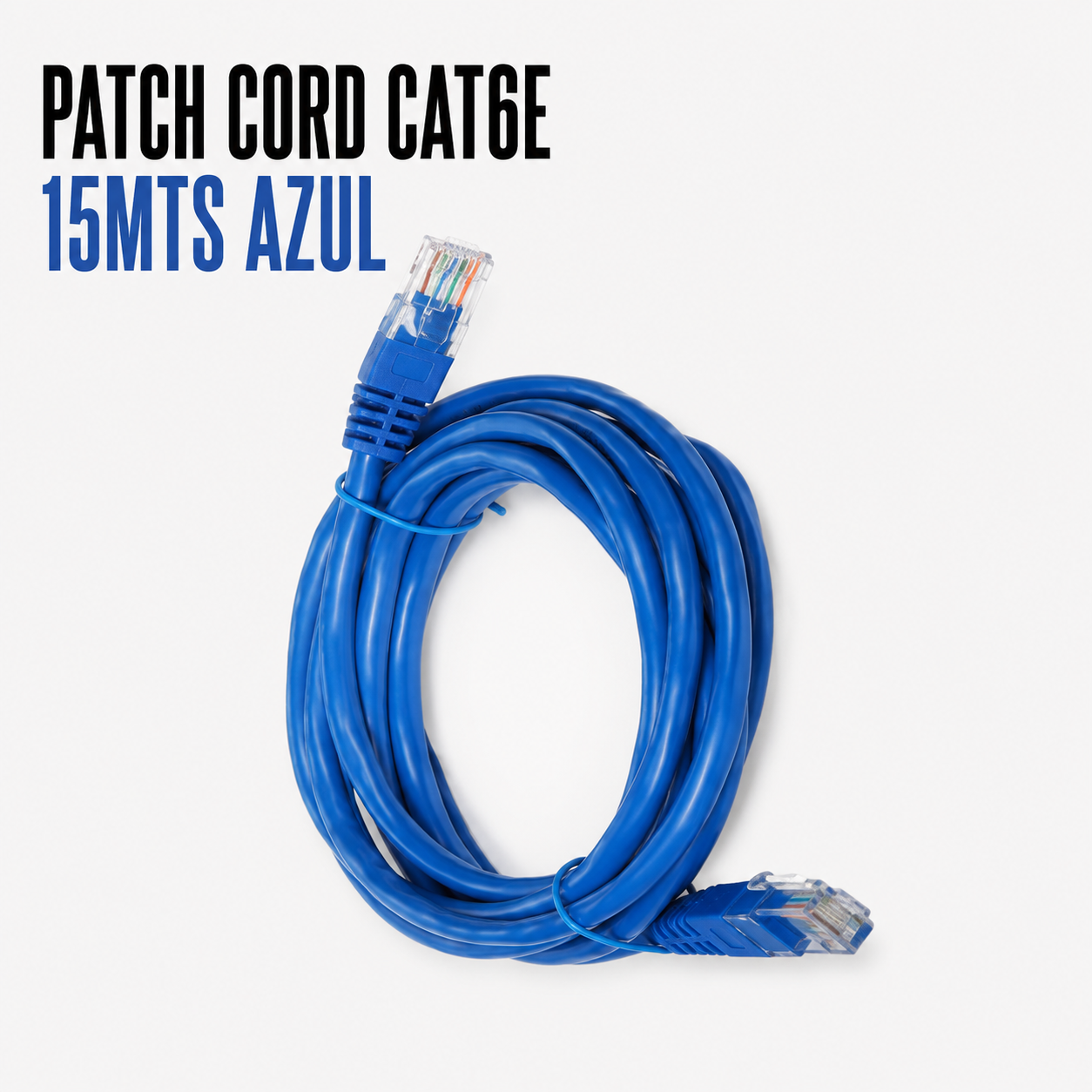 Cable Patch Cord CAT.6 15 Metros Azul