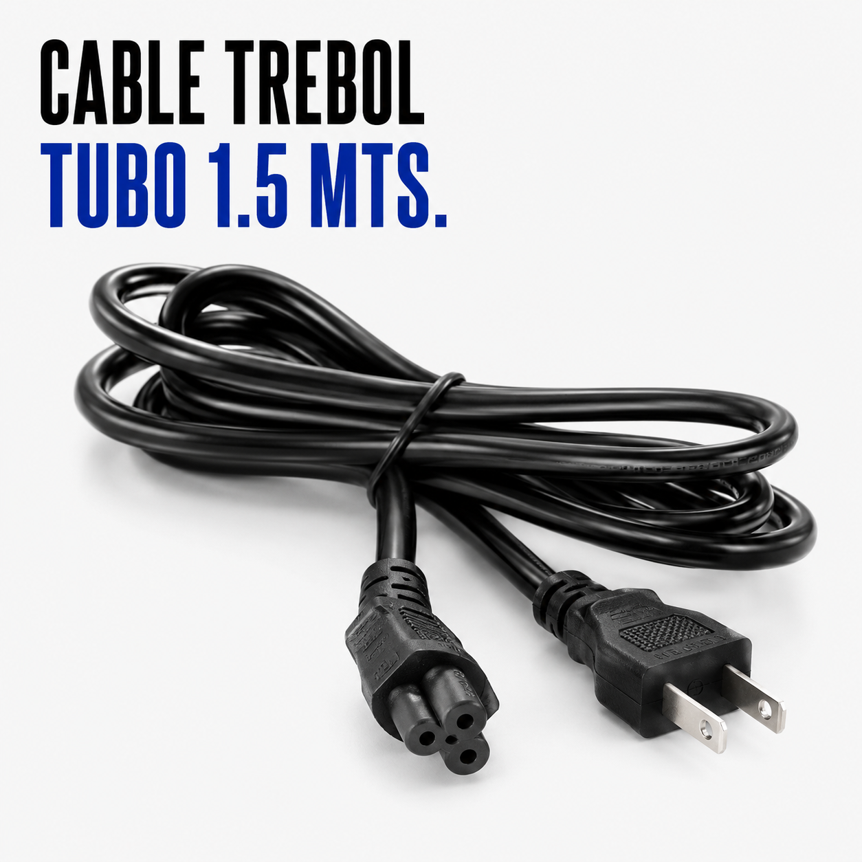 Cable Trébol Tipo Tubo 1.5 Metros