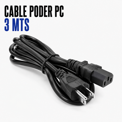 Cable de Poder para PC 3 Metros