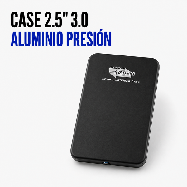 Case para Disco Duro Externo 2.5" USB 3.0 de Aluminio