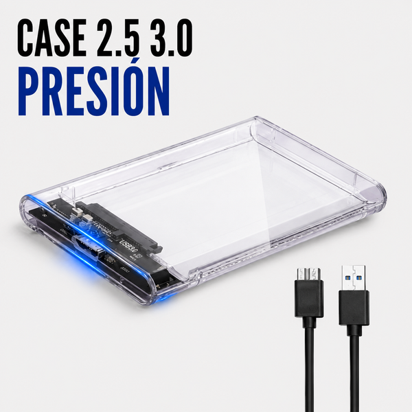 Case para Disco Duro Externo 2.5" USB 3.0 de Presión