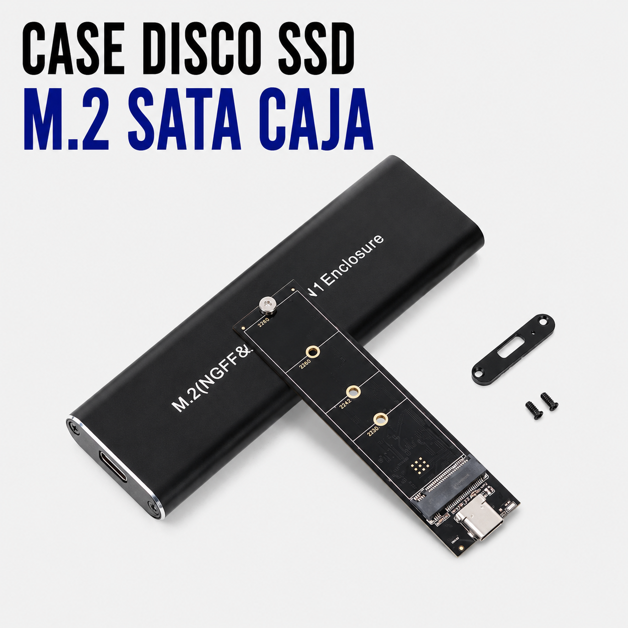 Case para SSD M.2 SATA USB 3.0 de Aluminio