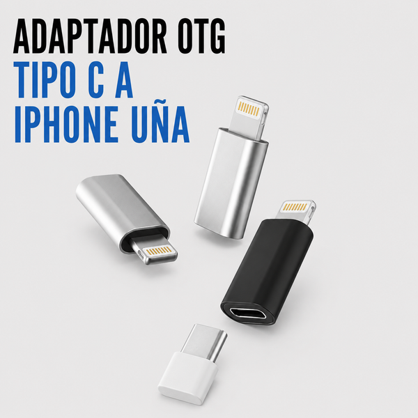 Adaptador OTG USB Tipo-C Hembra a Lightning Macho