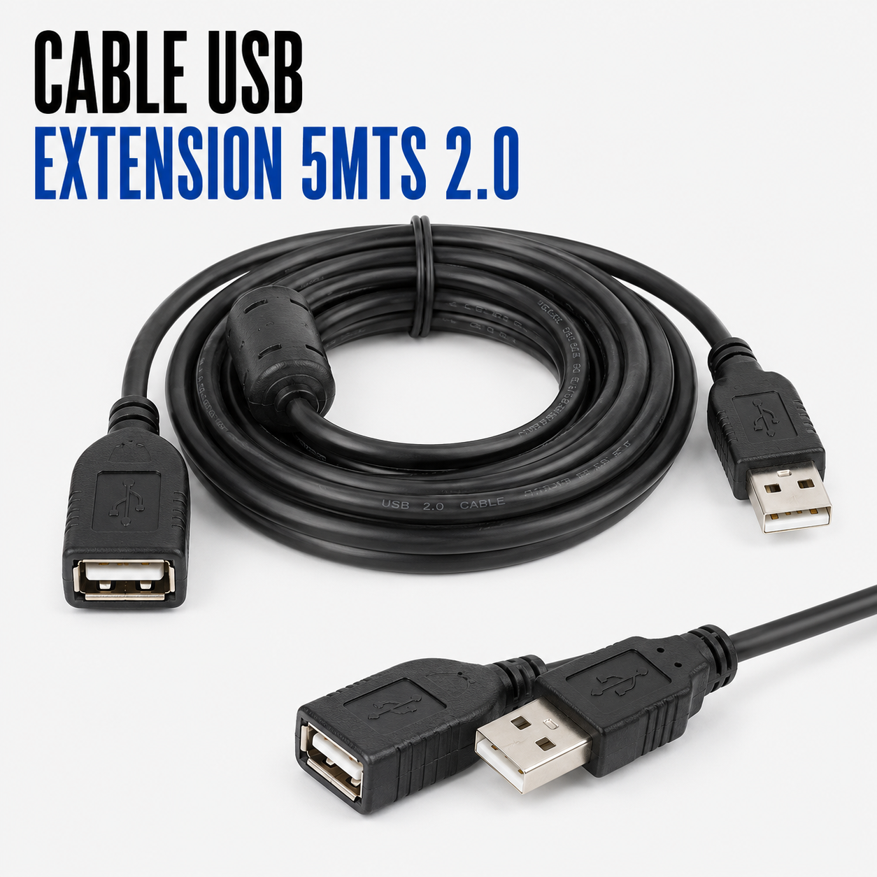 Cable USB Extensión 5 Metros USB 2.0